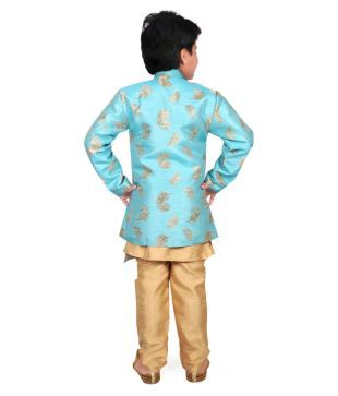Ahhaaaa Ethnic Wear Sherwani Kurta and Pyjama Set For Kids and Boys