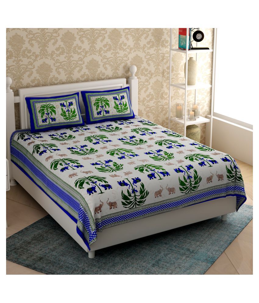 Varde Cotton Double Bedsheet with 2 Pillow Covers Buy Varde Cotton