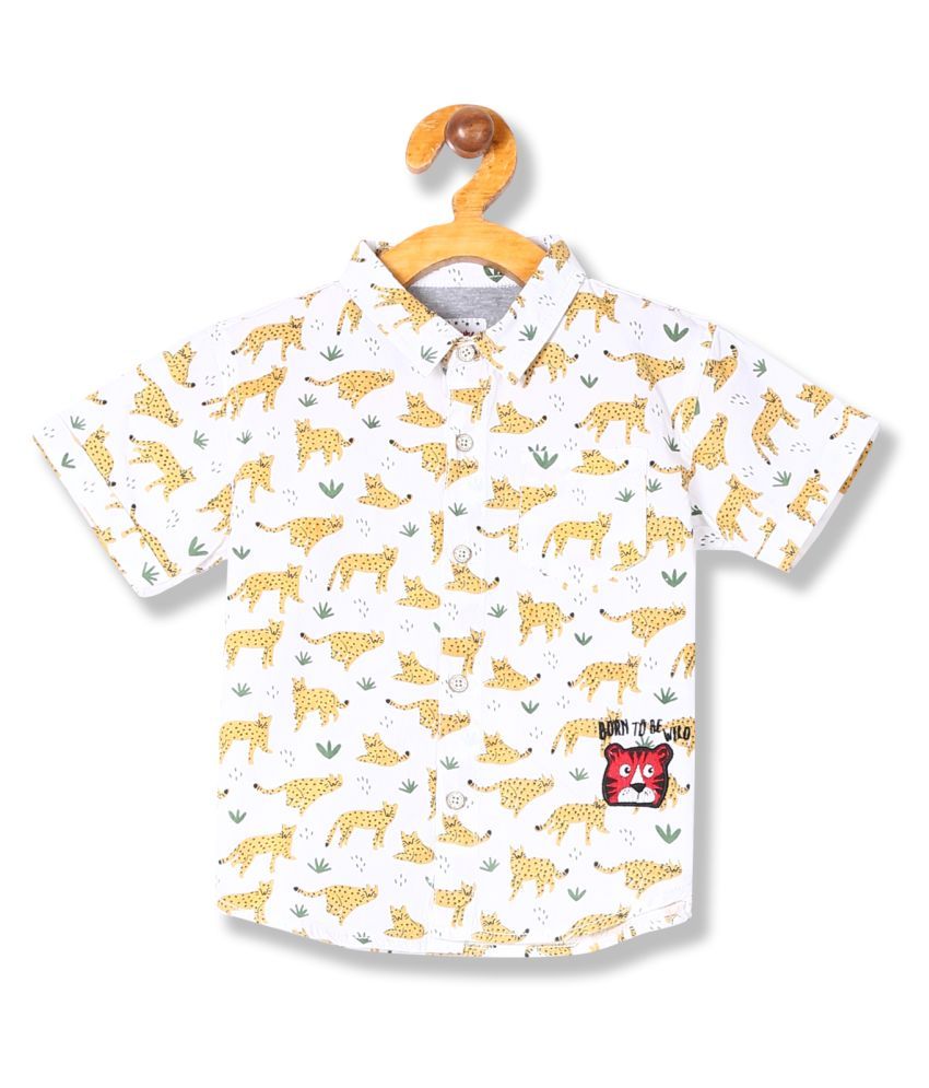 Boys Animal Print Short Sleeve Shirt Buy Boys Animal Print Short