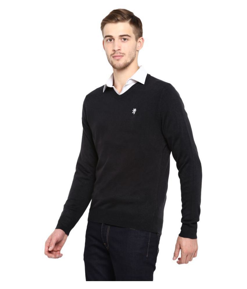 Red Tape Black V Neck Sweater - Buy Red Tape Black V Neck Sweater Online at Best Prices in India 