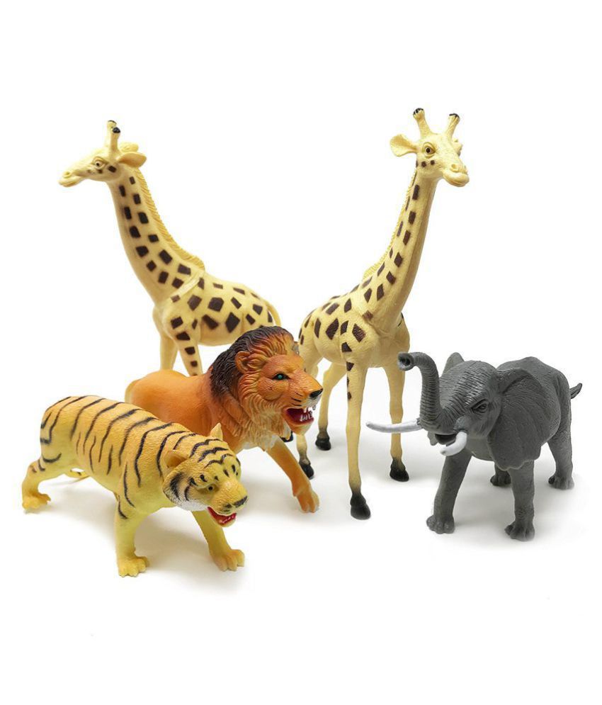 Buy Rubber Realistically Detailed Wild Animal Figurine Toys for Kids Game  Pack of 12 Online at Best Price in India - Snapdeal