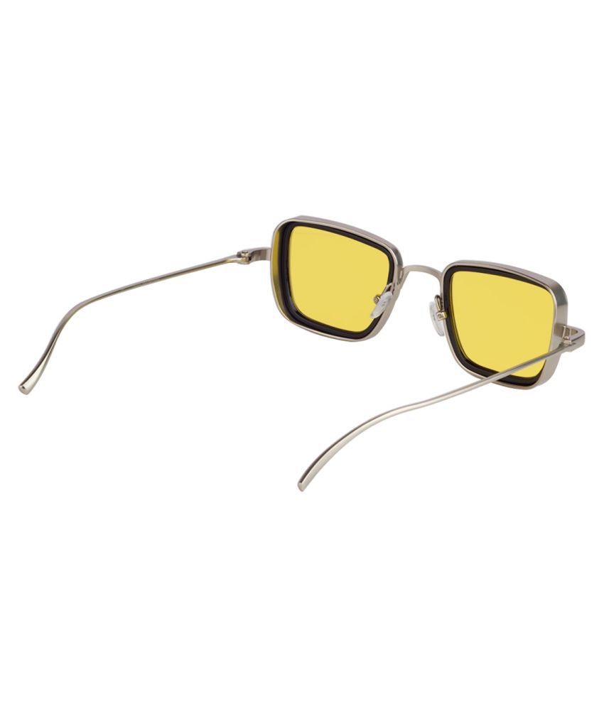 yellow rectangle glasses