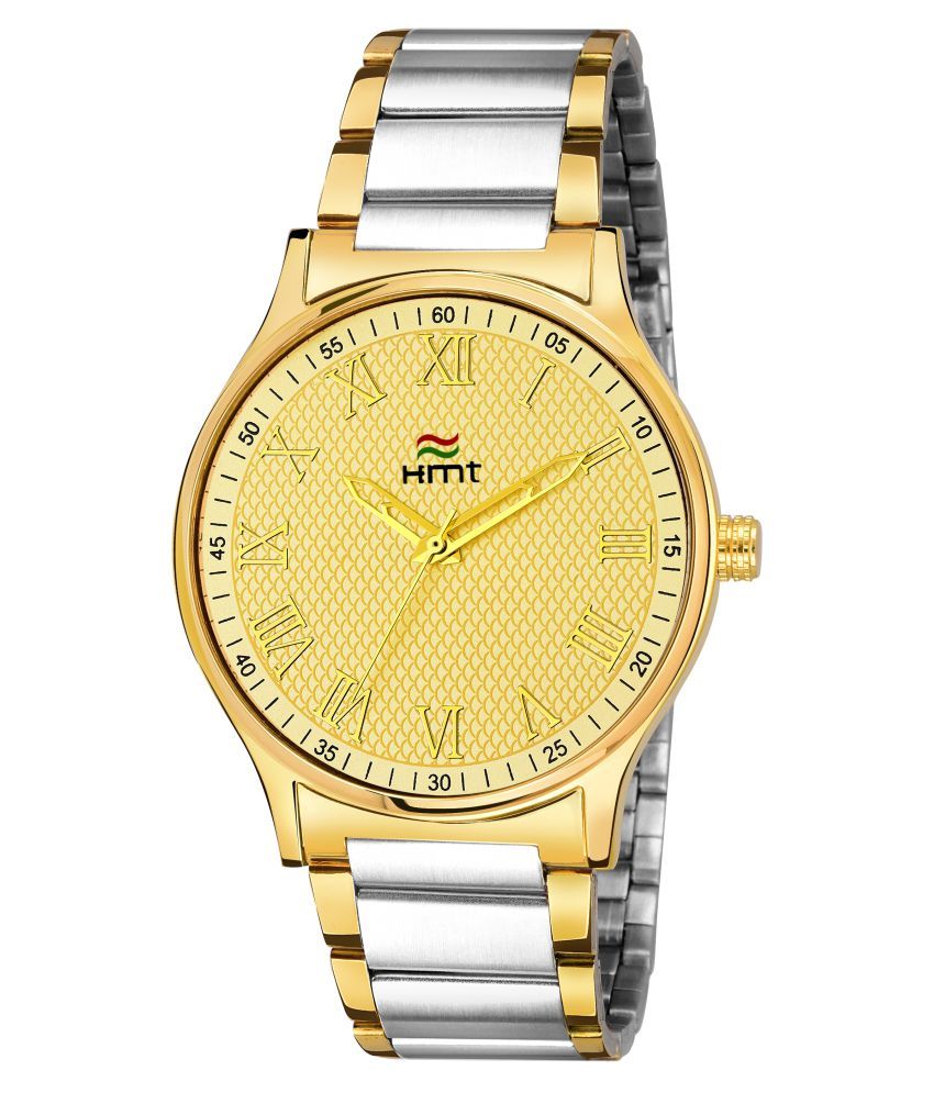 Hemt HM-GR331-GLD-SLV Stainless Steel Analog Men's Watch - Buy Hemt HM ...