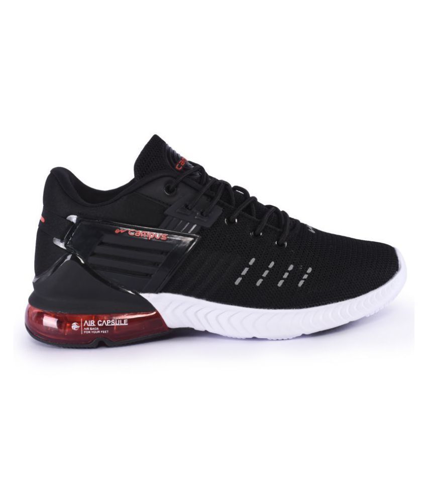 campus black running shoes