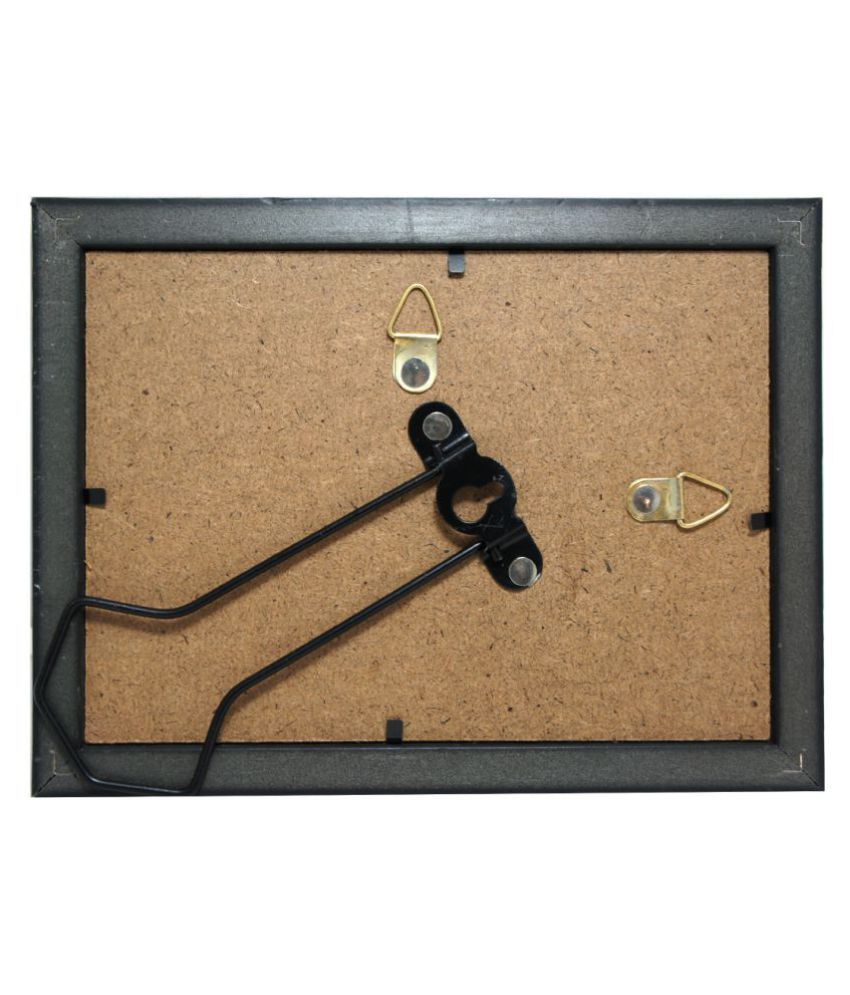 GIFTICS Wood Table Top & Wall hanging Black Single Photo Frame Pack