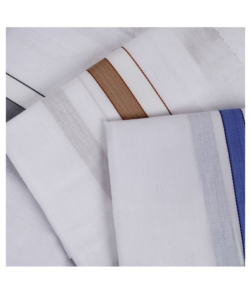 SIDEWOK White Pure Cotton Premium Luxury Handkerchief For Men 12 Pack