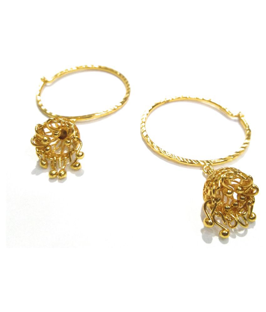 Niet doen Uitbarsten ozon Eureka Golden Colour Jhumka Ring(Bali) Earring for Women & Girls - Buy  Eureka Golden Colour Jhumka Ring(Bali) Earring for Women & Girls Online at  Best Prices in India on Snapdeal