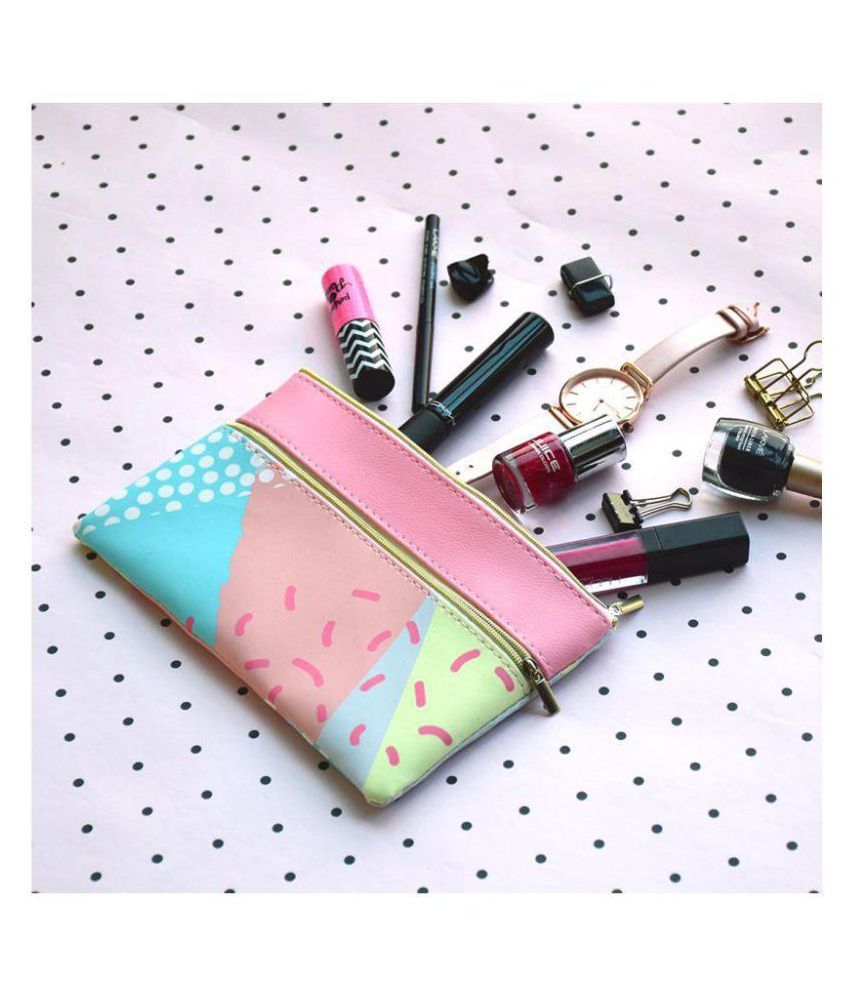 Doodle Pink Cosmetic Pouch