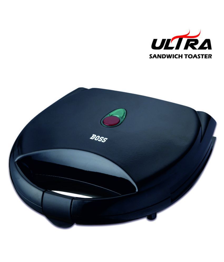 Boss Ultra (B516) , Black 750 Watts Sandwich Toaster Price in India