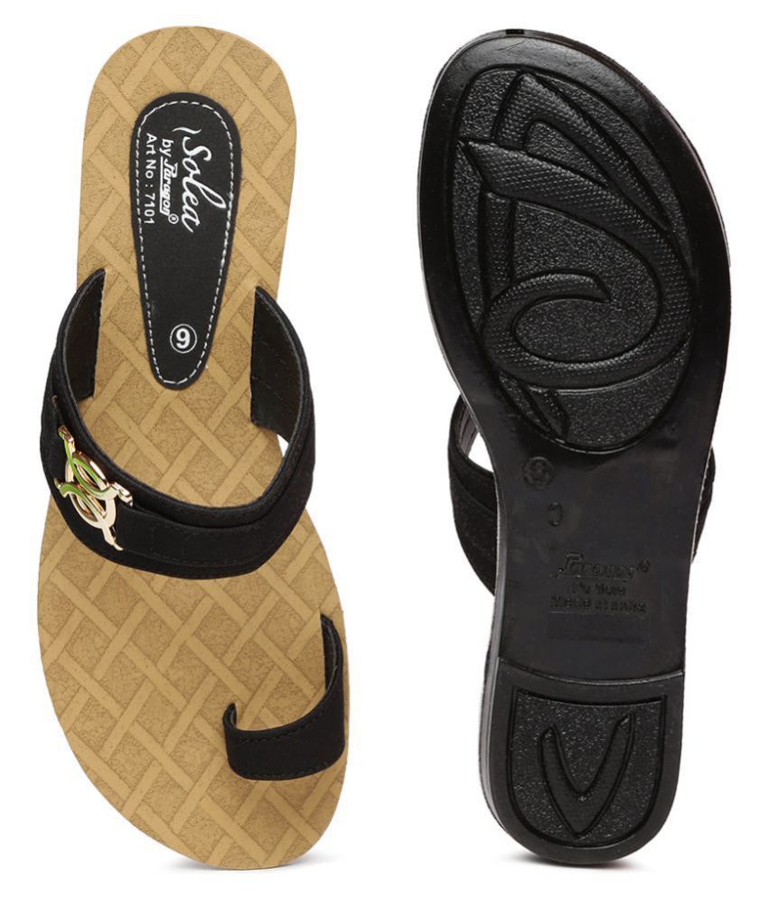 paragon black slippers