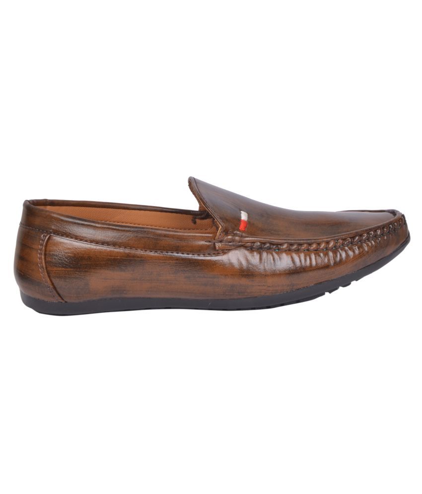 brown prom loafers