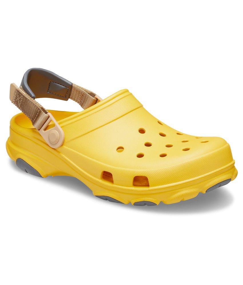 crocs slippers yellow