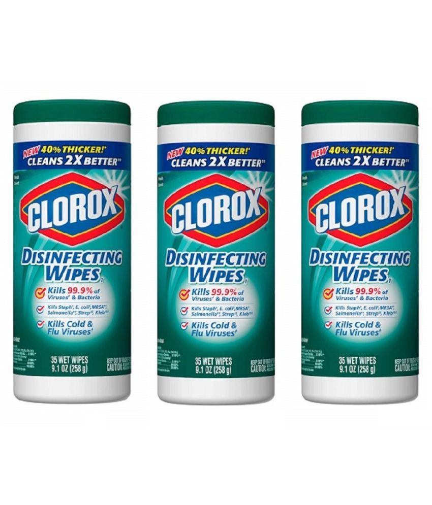 Clorox Disinfecting Wipes, Cleaning Wipe Wet Wipes ( 35 Pcs ) Pack of 4