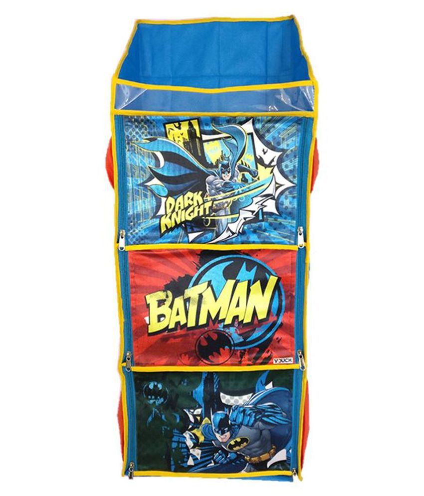     			Roll over image to zoom in Batman FR3B_BM1 Fun Hanging Rack with Folding Wall Hanging Shelves, Blue