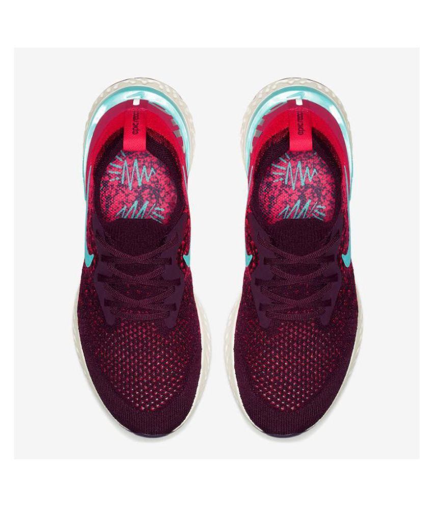 nike epic react flyknit maroon