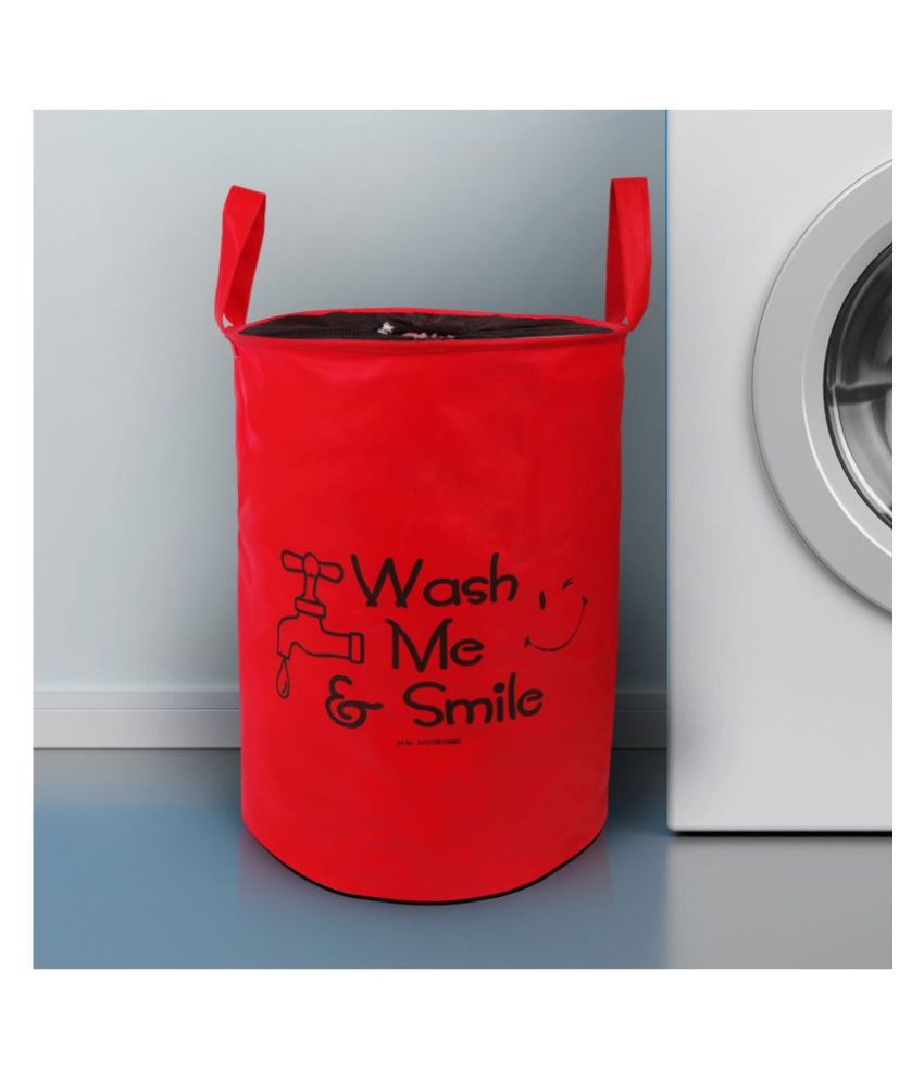     			E-Retailer Set of 1 20 L+ Laundry Bags Red