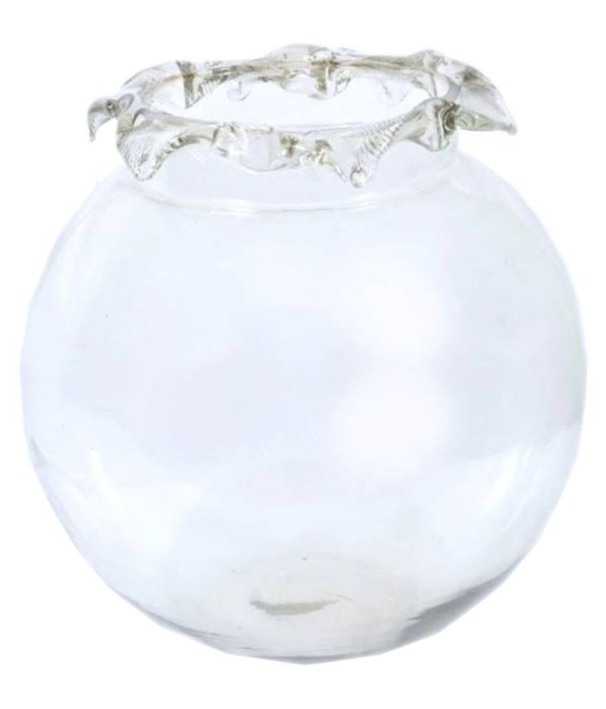     			AFAST Clear & Transparent Round Glass Fish Pot For Joom View Of 10 Inch Table Top-Fb04