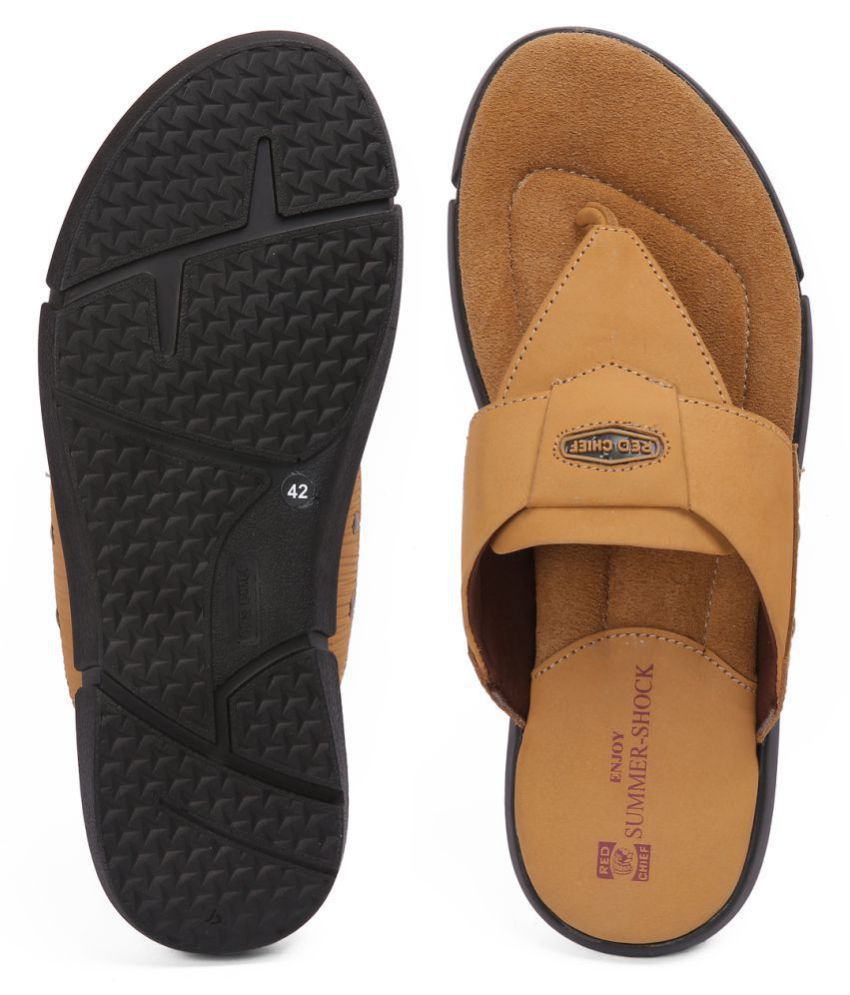 Red Chief Rust Leather Slippers Price in India- Buy Red Chief Rust ...