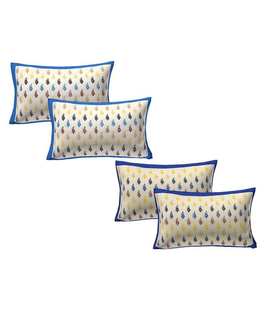     			AJ Home Pack of 2 Cotton Multi Pillow Cover (17 X 27 Inch)