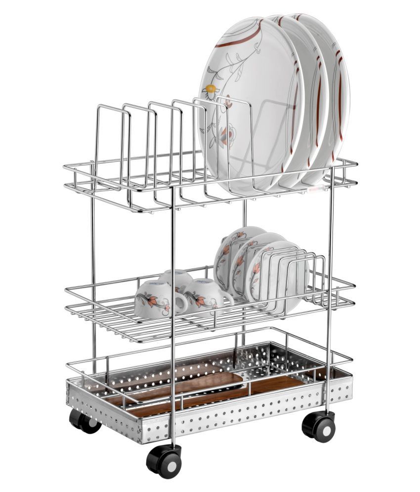 Kitchking Multi Purpose Kitchen Trolley Triple Kk 030 Buy Online At Best Price In India Snapdeal