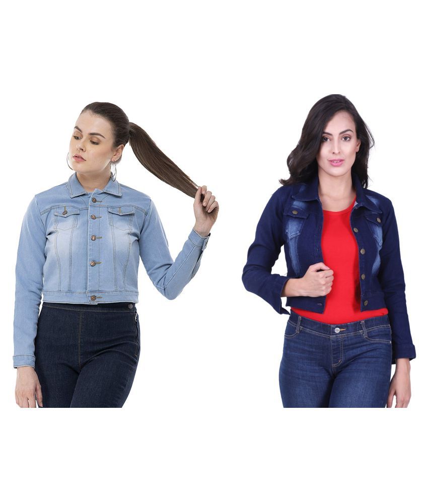 Buy WILFREDO Denim Blue Jackets Online 