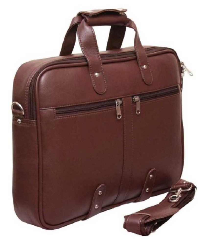 STUURMAN Brown Leather Office Bag - Buy STUURMAN Brown Leather Office ...