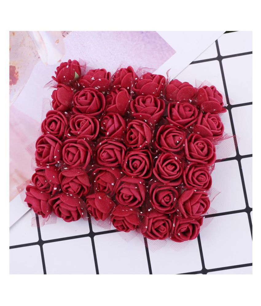 144pcs 2cm Mini Foam Rose Artificial Flower Bouquet Multicolor EVA Gifts Rose