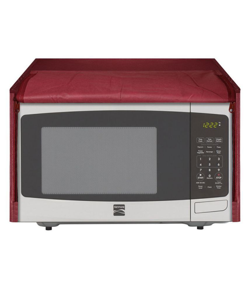     			E-Retailer Single Polyester Maroon Microwave Oven Cover - 23-25L