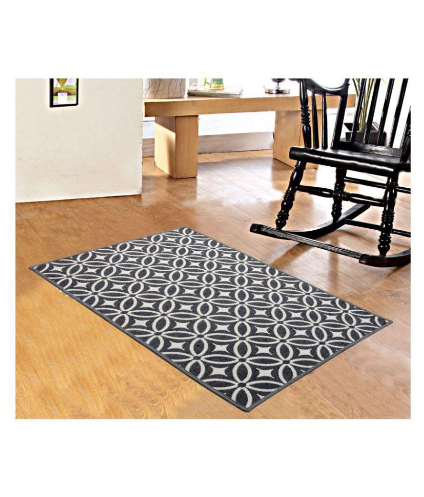     			Saral Home Gray Runner Single Cotton Geometrical Other Sizes Ft