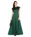 Raas Prêt Crepe Green Fit And Flare Dress