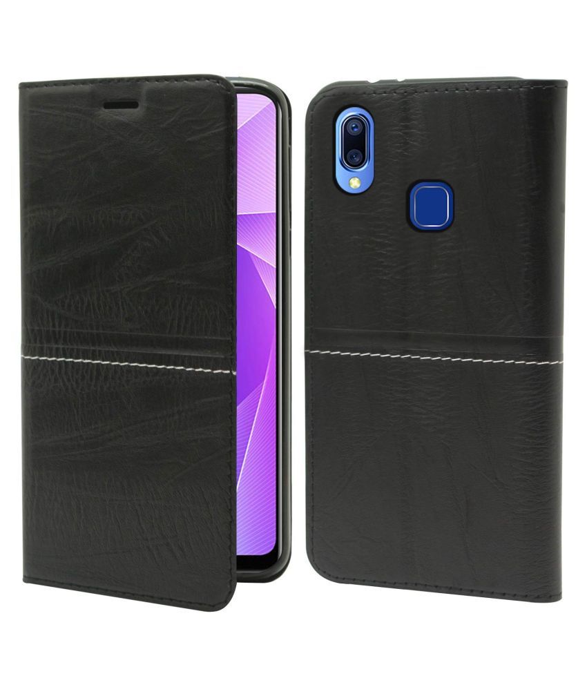 Realme 3 Pro Flip Cover by Shining Stars Blue HD Leather Flip Cover