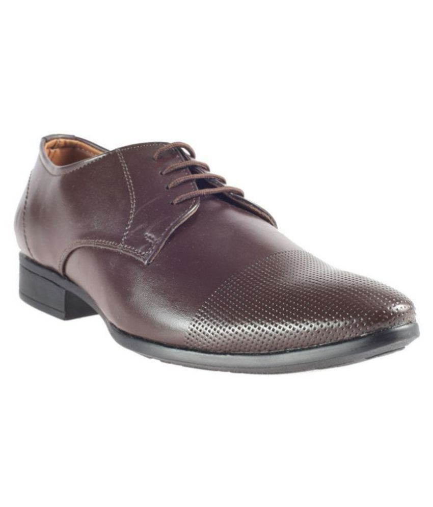 khadim brown formal shoes