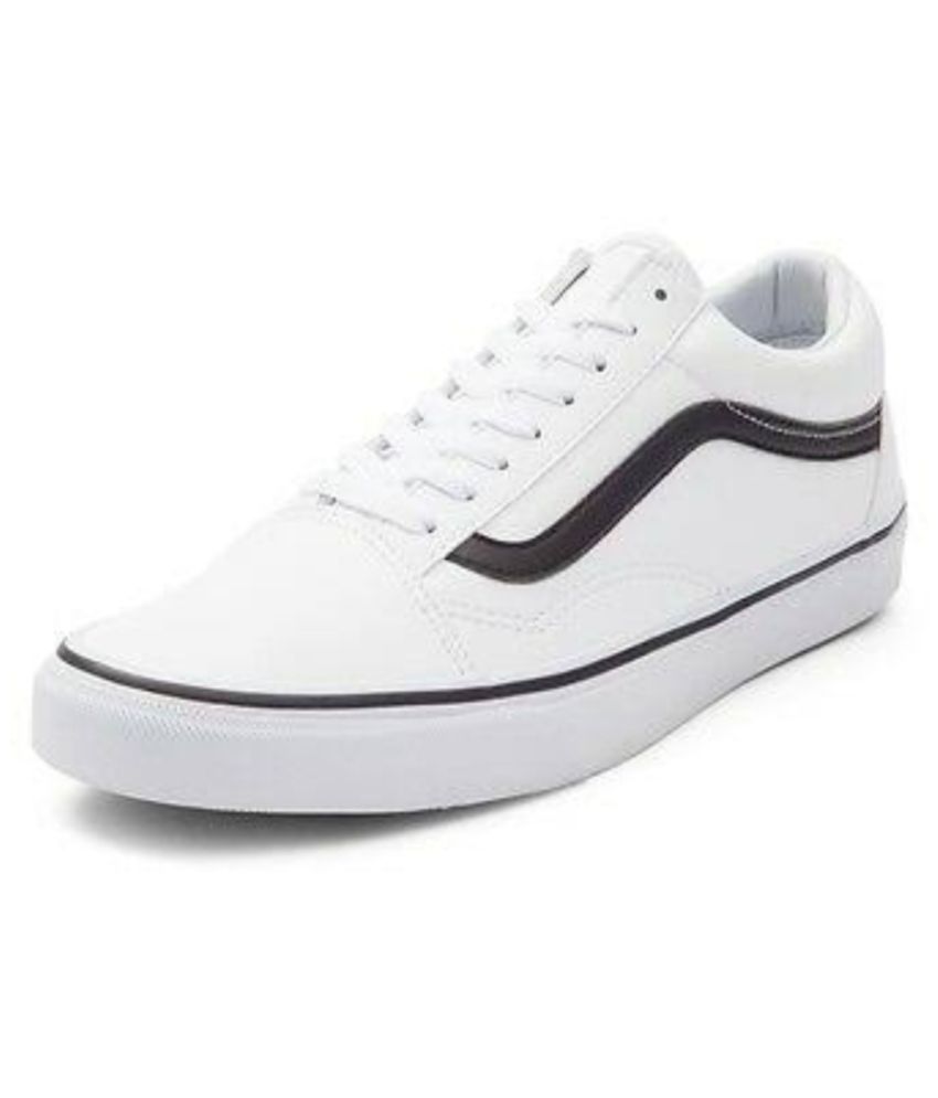 vans white running shoes