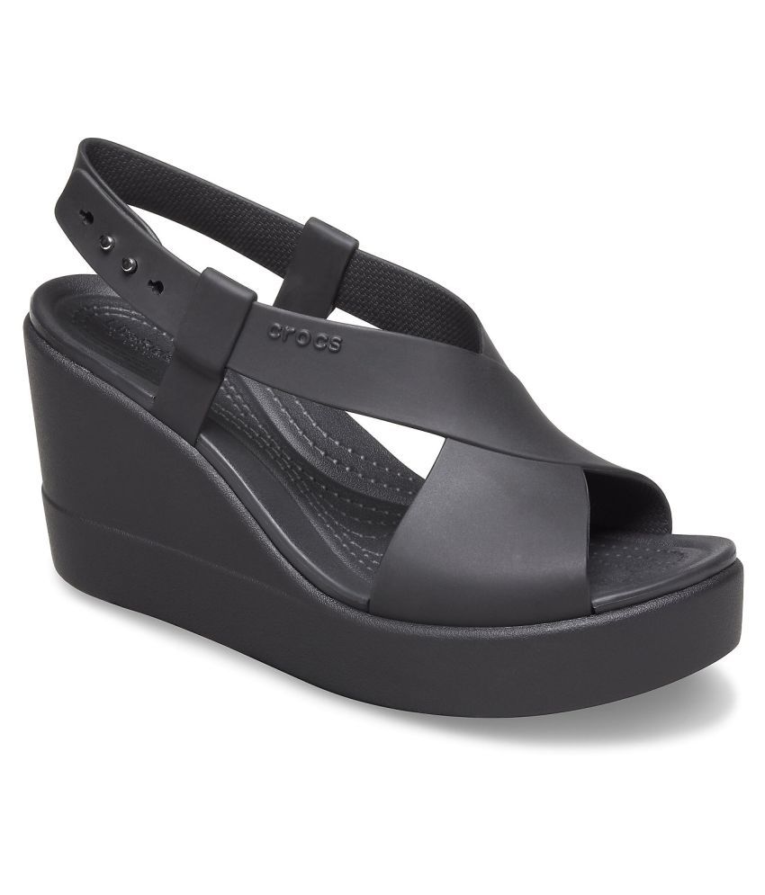 Crocs Black Wedges Heels Price in India- Buy Crocs Black Wedges Heels Online at Snapdeal