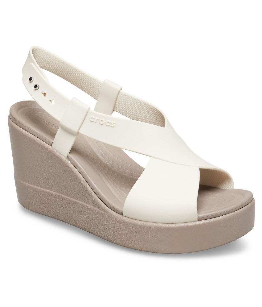 Crocs White Wedges Heels Price in India- Buy Crocs White Wedges Heels ...