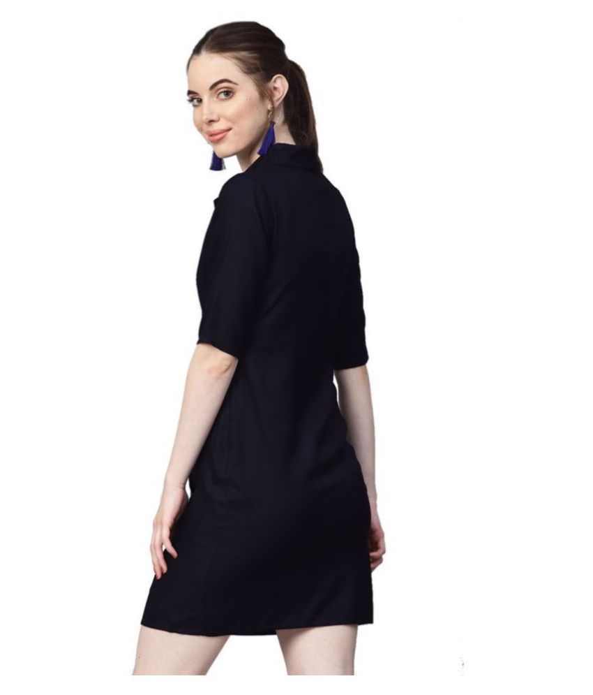 navy a line gown