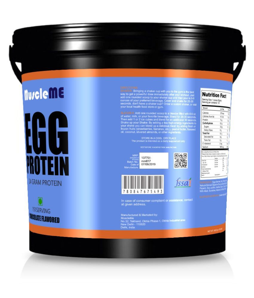 MuscleMe Egg Protein 10.6lbs Combo of 2 1 no.s Buy MuscleMe Egg