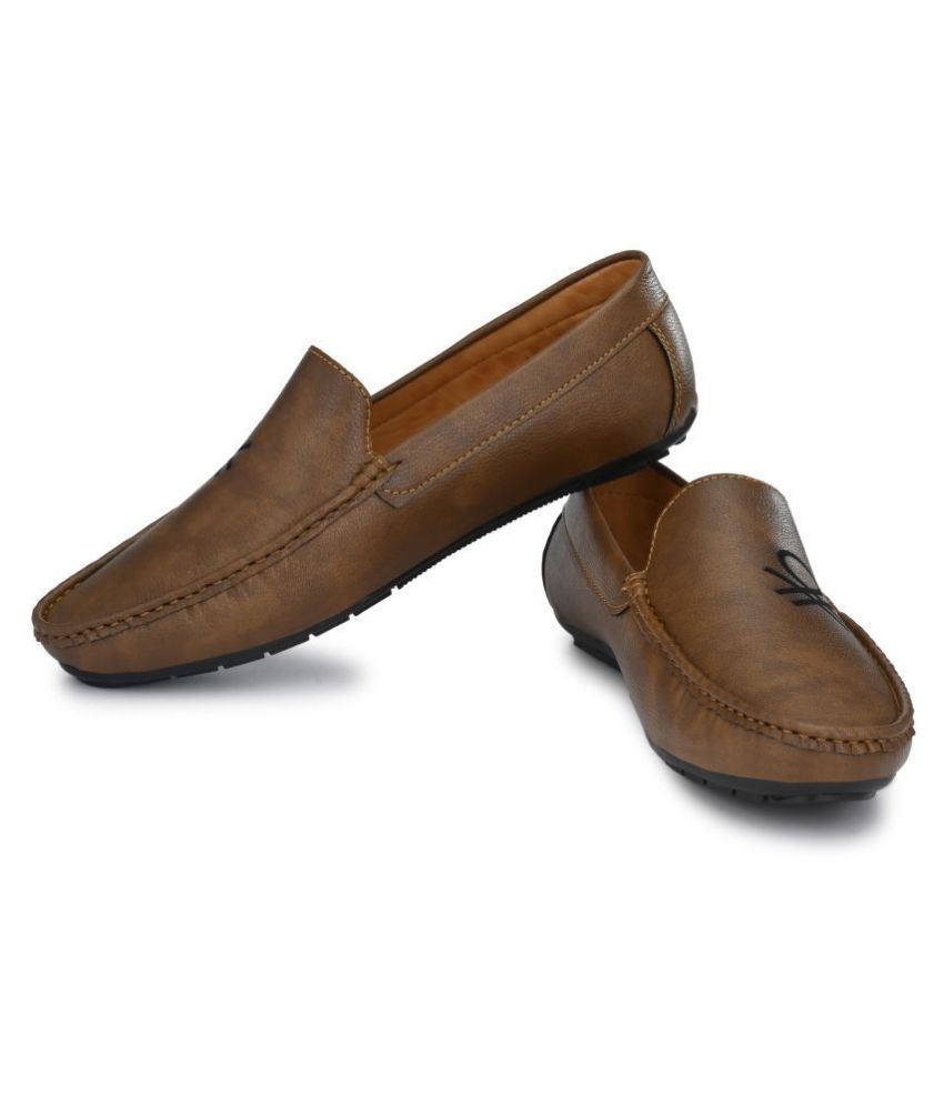 formal brown loafers