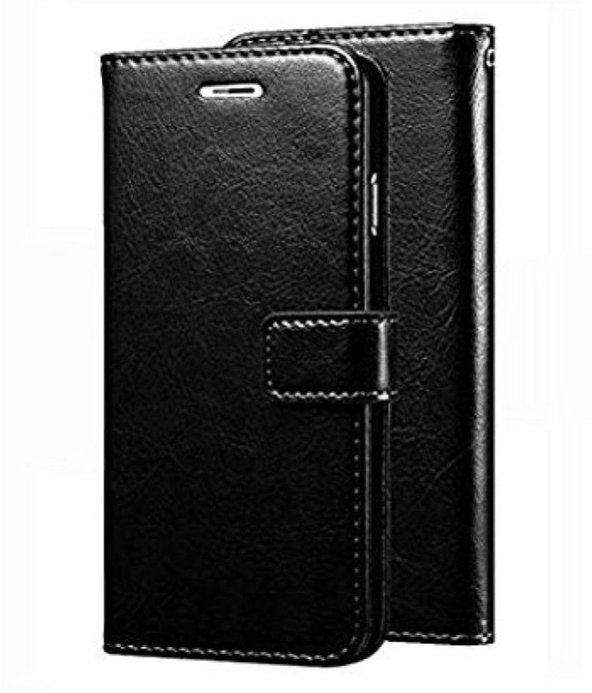     			Vivo Y83 pro Flip Cover by Megha Star - Black Original Leather Wallet