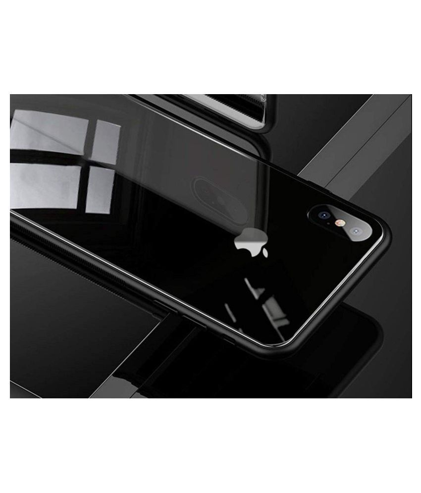Apple iPhone 7 Plus Mirror Back Covers Designer Hub Black