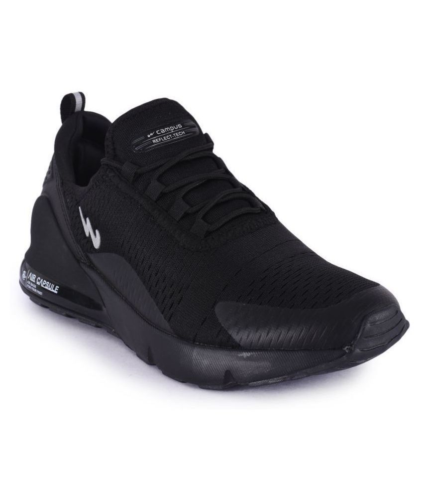     			Campus DRAGON Black Men's Sports Running Shoes