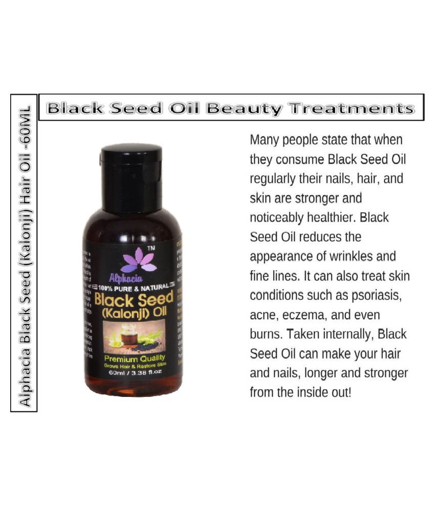     			Alphacia 100% Pure & Natural Black seed (Kalonji) Hair Oil & Skin Oil 60 mL