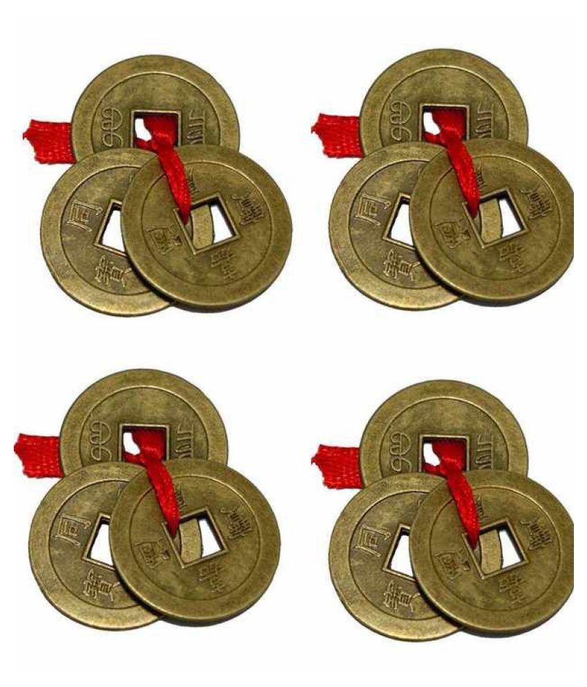     			Feng Shui Chinese Coins For Wealth & Good Luck 12 Pcs Set