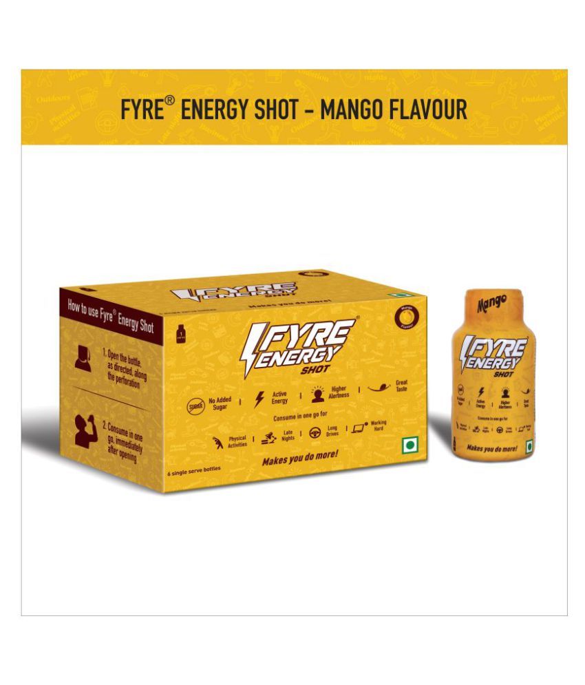 Fyre Energy Shot Mango Energy Drink 720 mL Buy Fyre Energy Shot Mango