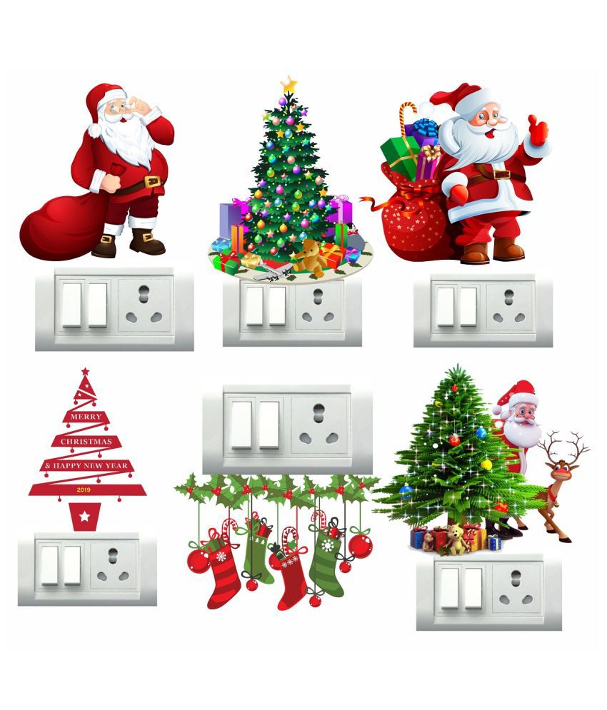     			Decor Villa Christmas Switch Board Sticker ( 33 x 30 cms )