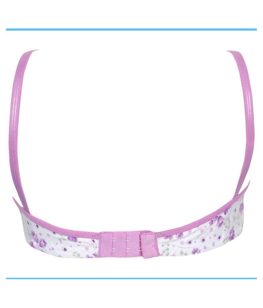 Buy Pixelfox Cotton Minimizer Bra Purple Online at Best Prices in