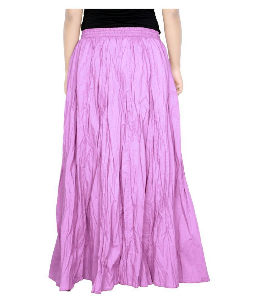 Buy Sttoffa Cotton Broomstick Skirt - Pink Online at Best Prices in ...