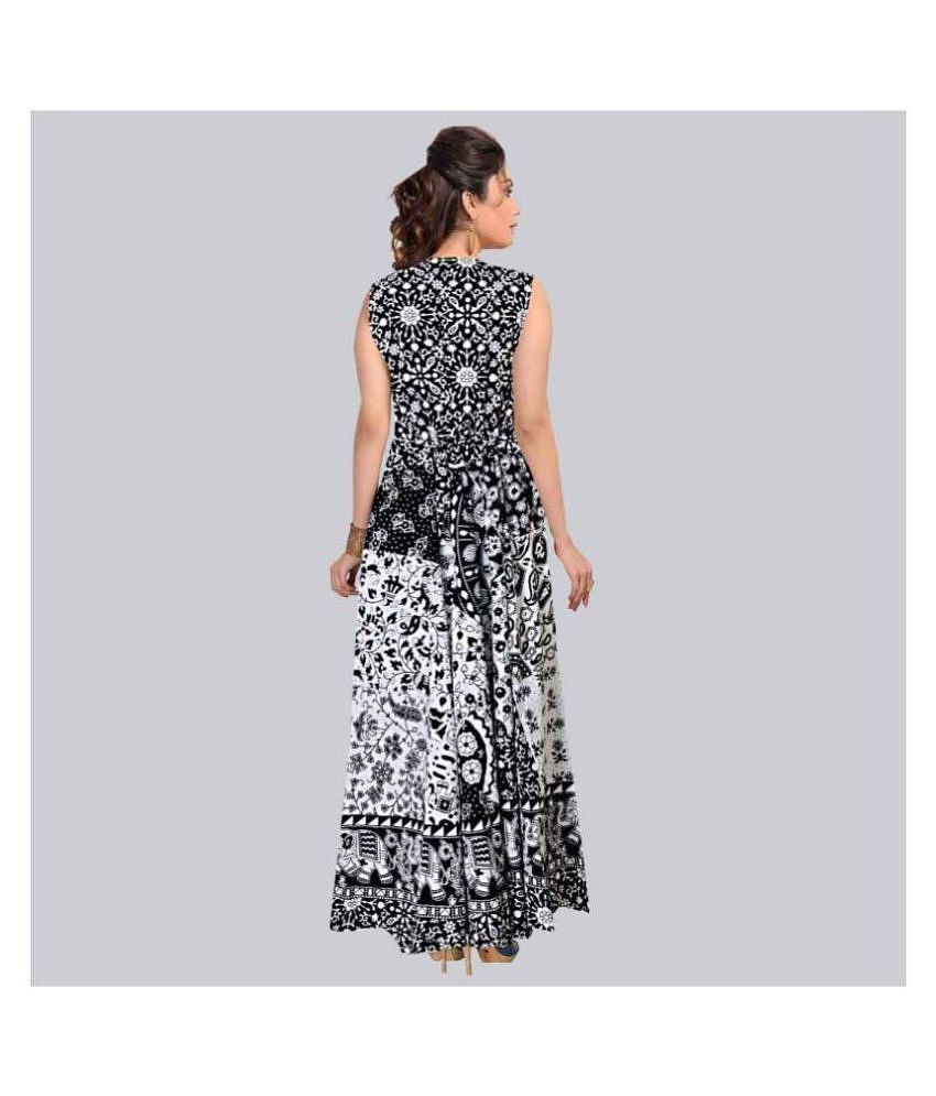 Modern Men Rangun Cotton Black A- line Dress - XL 2025 at ShopCircuit | ONDC