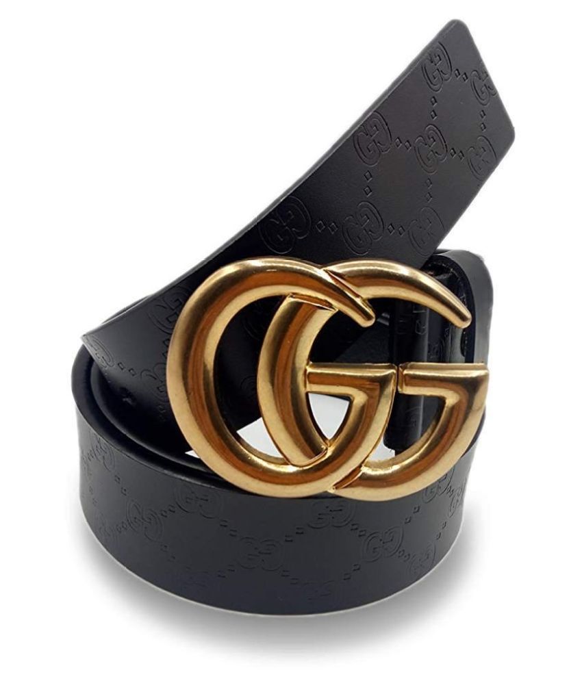 gucci belt Black Leather Casual Belt: Buy Online at Low Price in India - Snapdeal