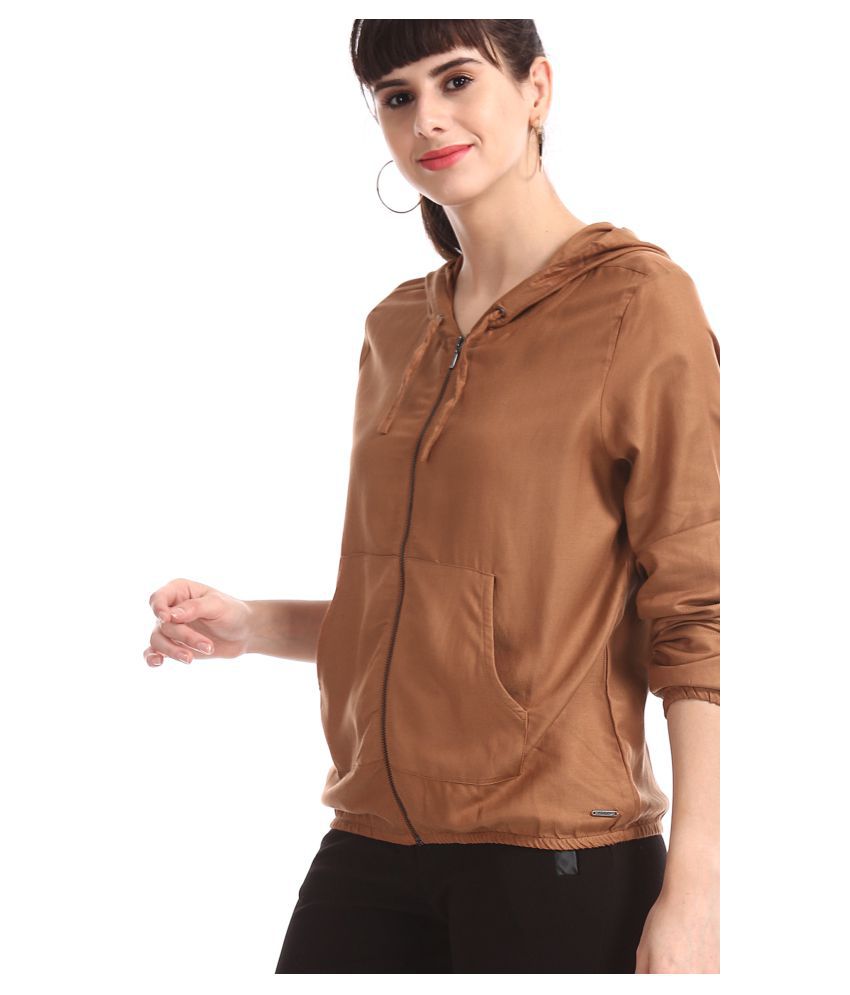 Sugr Rayon Brown Jackets